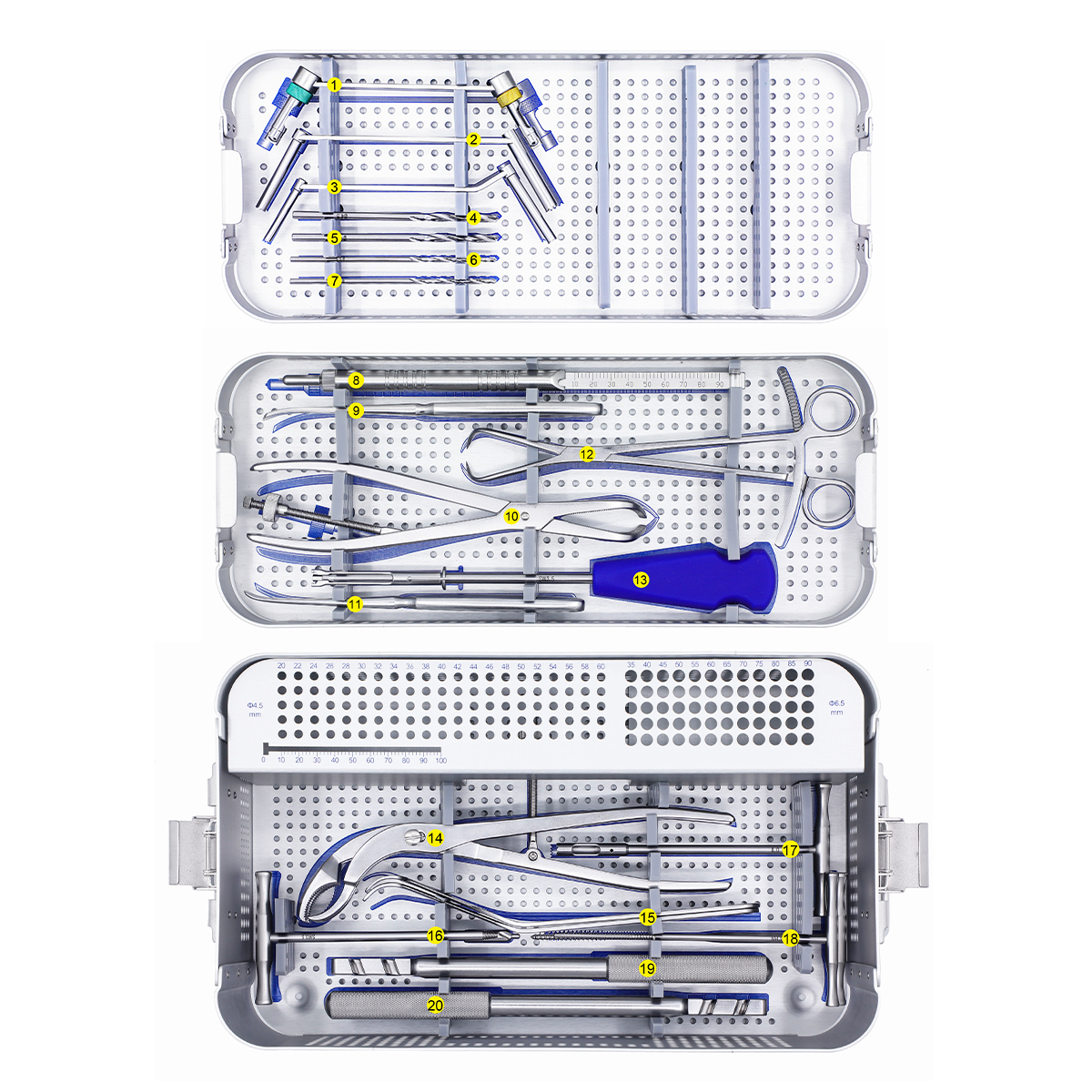 2.7、3.5、5.0-Pediatric-Osteotomy-Locing-Plate-Set-Set-3200-22